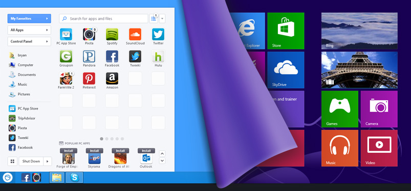 Windows 8 Start Menu by Pokki